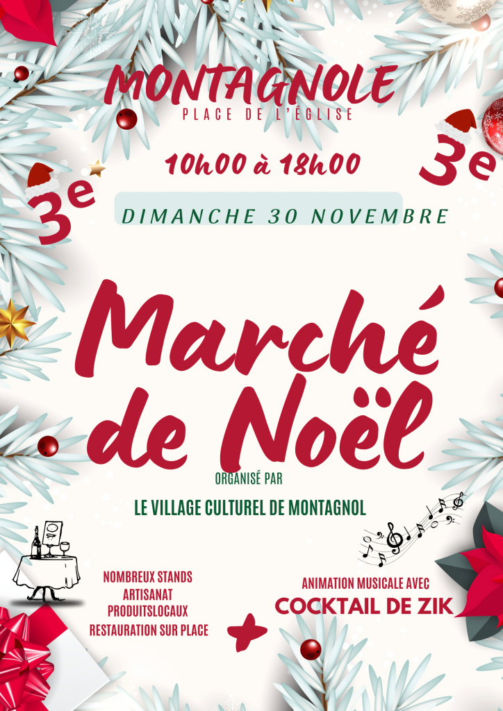 marché de noël montagnol marché artisan