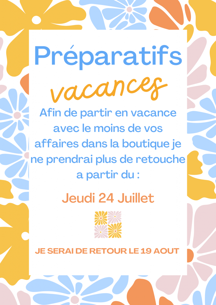 vacance et retouche